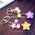 Acrílico da forma da estrela do aliexpress keychain plástico por atacado promocional